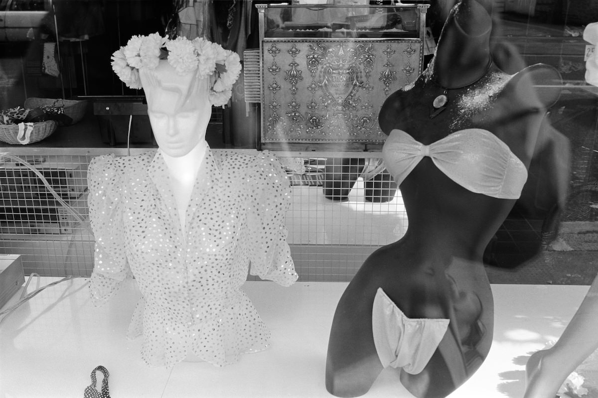 Shop window, Kings Road, Chelsea, Kensington and Chelsea, 1988