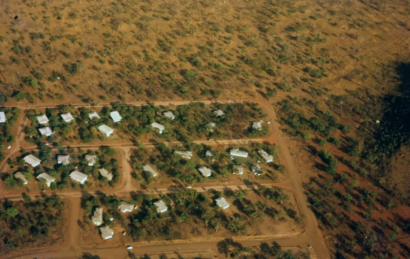 Aerial of first Houses in Kununurra, 1963