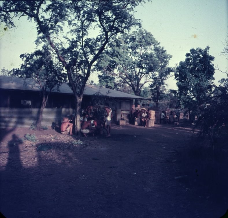 Afternoon session at Geraldton building Co's wet canteen (before C&N took over), October 1960