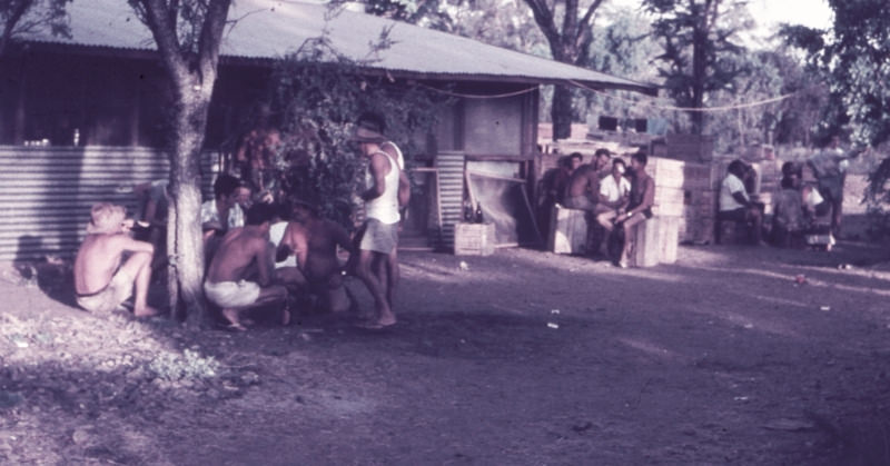 Afternoon session at Geraldton building Co's wet canteen (before C&N took over), October 1960