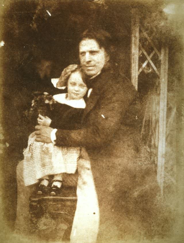 David Octavius Hill with his daughter, Charlotte