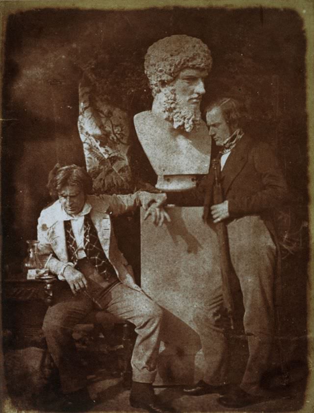 David Octavius Hill and Professor James Miller. Known as 'The Morning After "He greatly daring dined"'