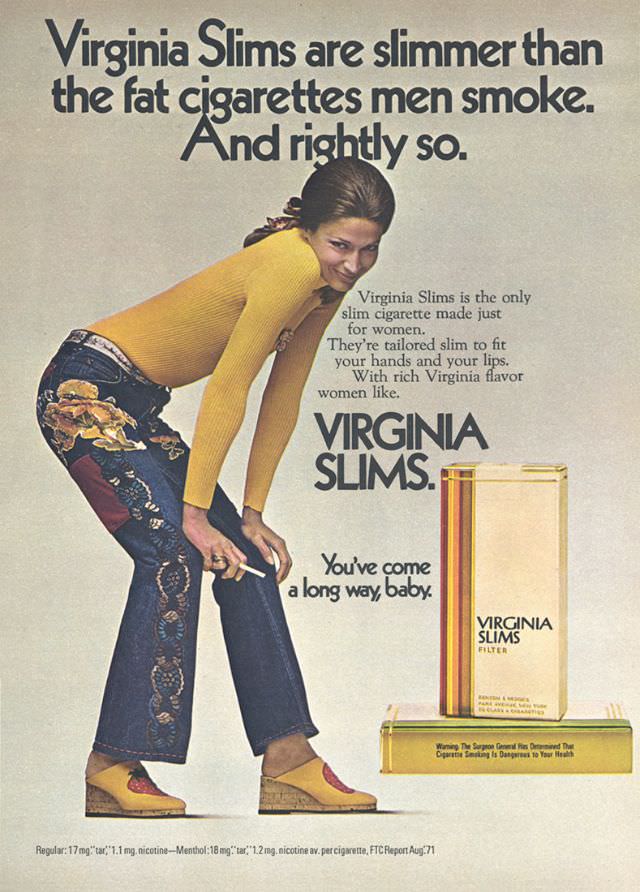 You’ve Come A Long Way, Baby: Vintage Virginia Slims Cigarette Ads from the Early 1970s