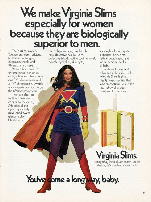 You’ve Come A Long Way, Baby: Vintage Virginia Slims Cigarette Ads from the Early 1970s