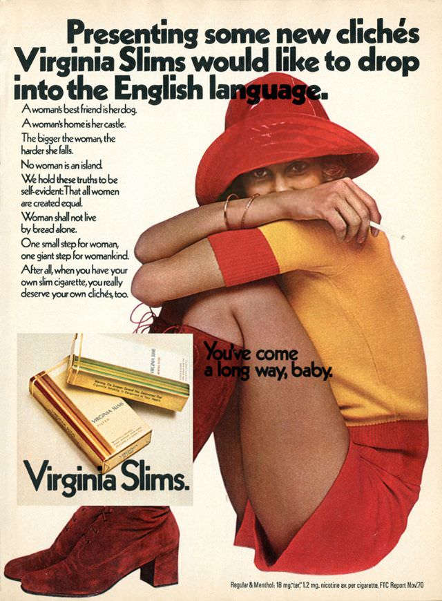 You’ve Come A Long Way, Baby: Vintage Virginia Slims Cigarette Ads from the Early 1970s