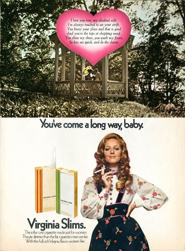 You’ve Come A Long Way, Baby: Vintage Virginia Slims Cigarette Ads from the Early 1970s