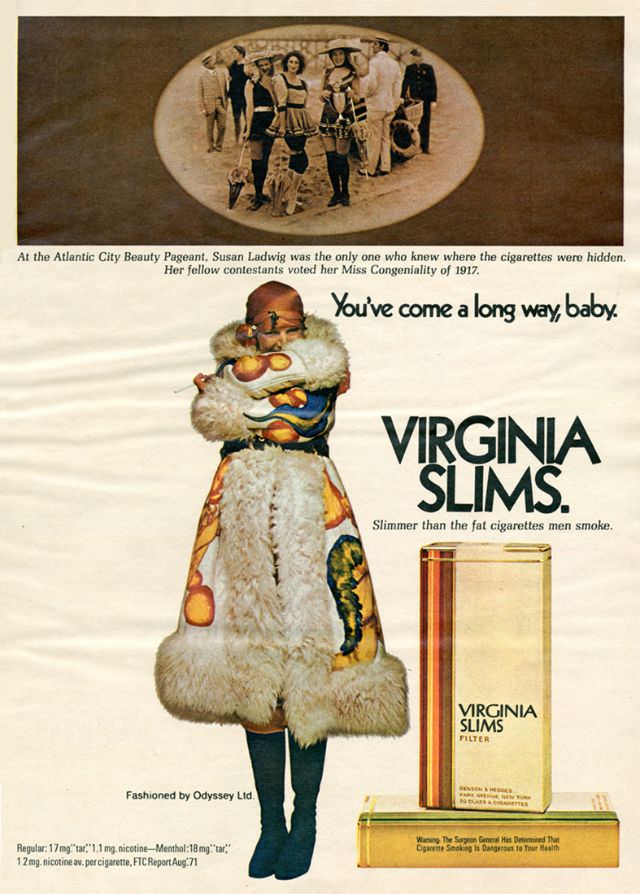 You’ve Come A Long Way, Baby: Vintage Virginia Slims Cigarette Ads from the Early 1970s