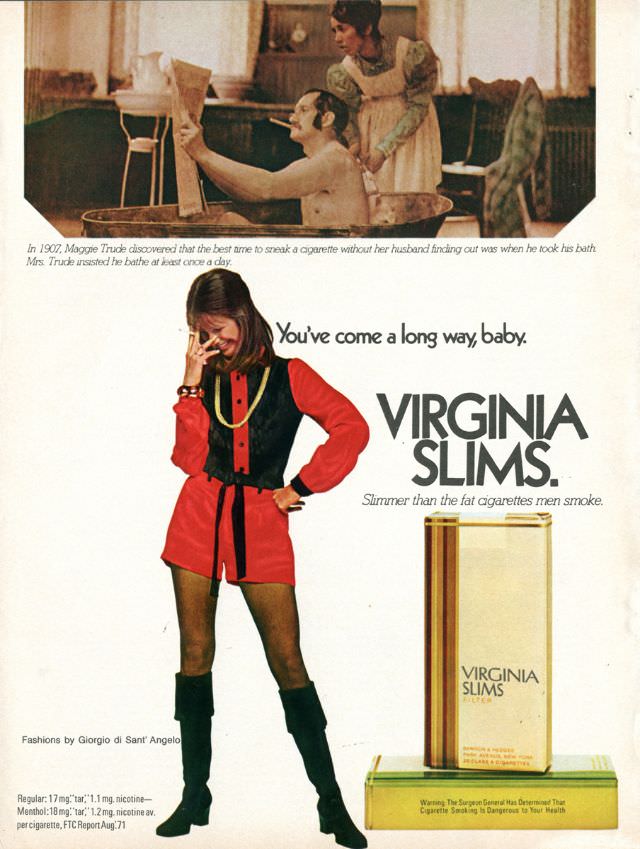 You’ve Come A Long Way, Baby: Vintage Virginia Slims Cigarette Ads from the Early 1970s