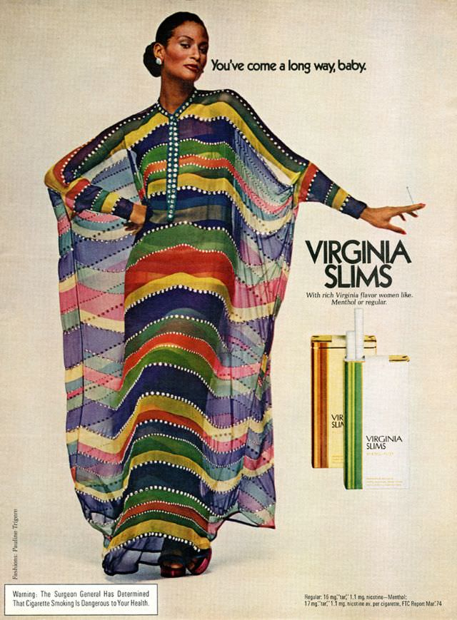 You’ve Come A Long Way, Baby: Vintage Virginia Slims Cigarette Ads from the Early 1970s