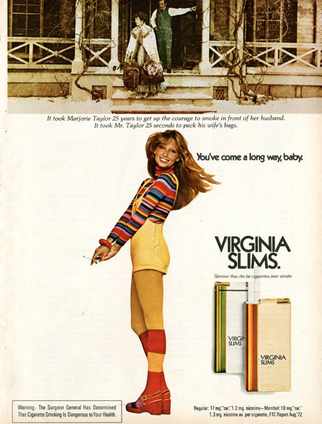 You’ve Come A Long Way, Baby: Vintage Virginia Slims Cigarette Ads from the Early 1970s