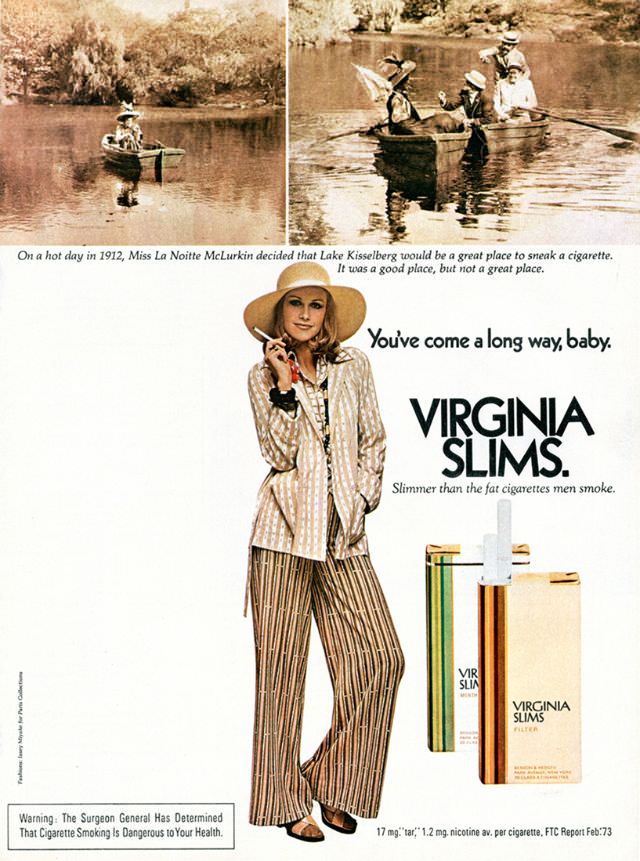 You’ve Come A Long Way, Baby: Vintage Virginia Slims Cigarette Ads from the Early 1970s