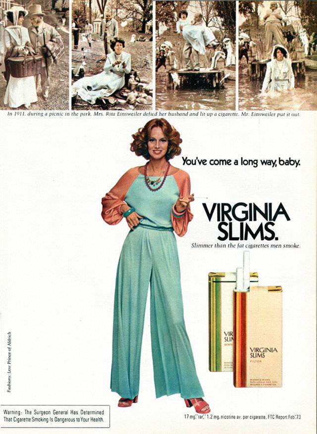 You’ve Come A Long Way, Baby: Vintage Virginia Slims Cigarette Ads from the Early 1970s