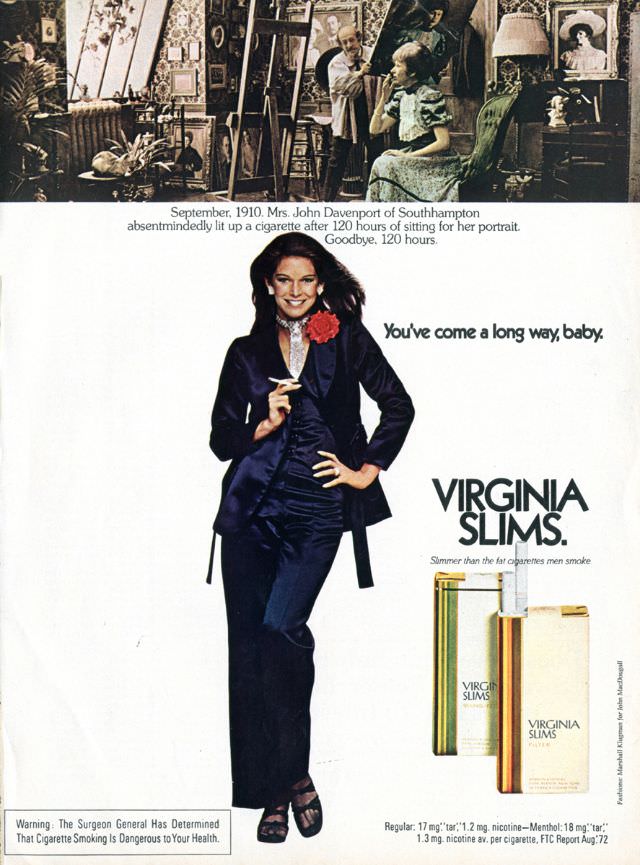You’ve Come A Long Way, Baby: Vintage Virginia Slims Cigarette Ads from the Early 1970s