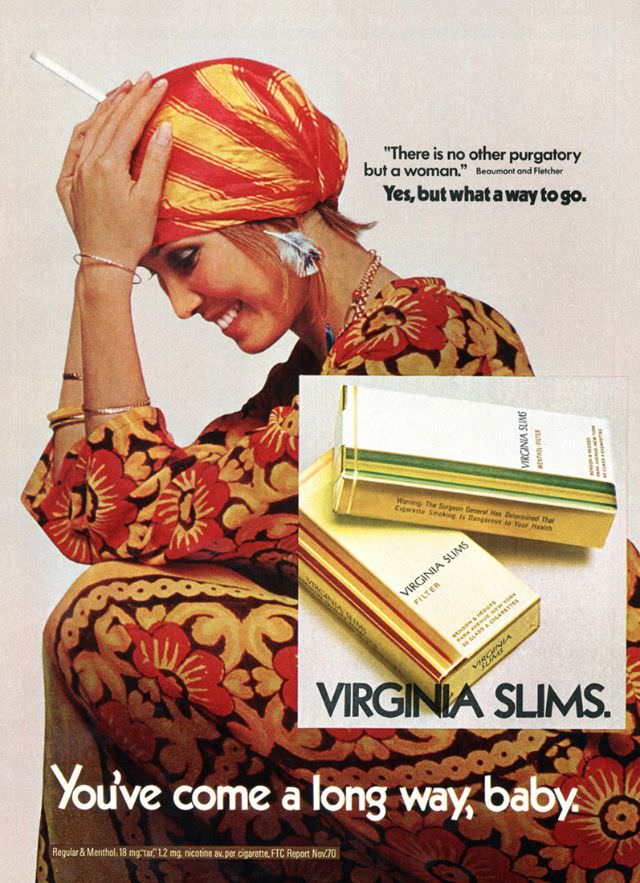 You’ve Come A Long Way, Baby: Vintage Virginia Slims Cigarette Ads from the Early 1970s