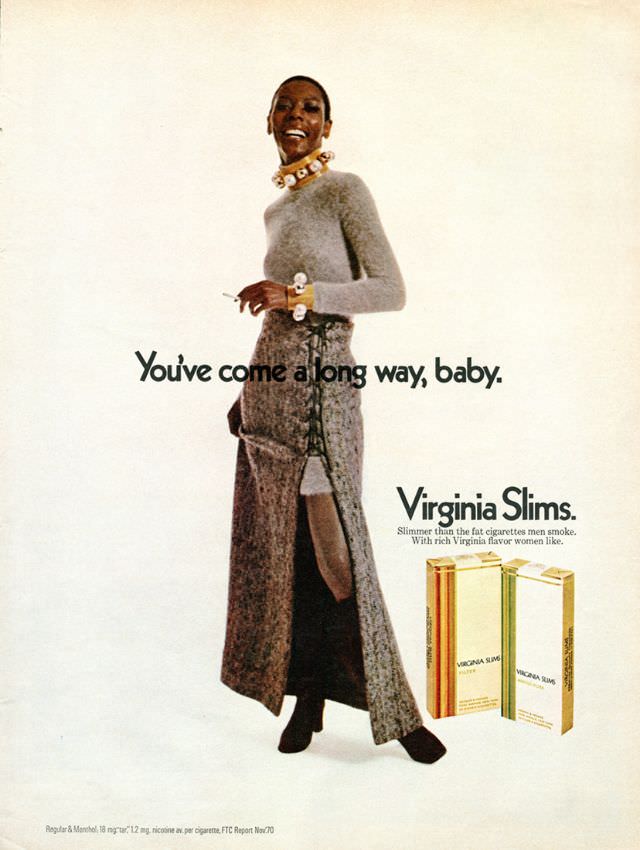 You’ve Come A Long Way, Baby: Vintage Virginia Slims Cigarette Ads from the Early 1970s
