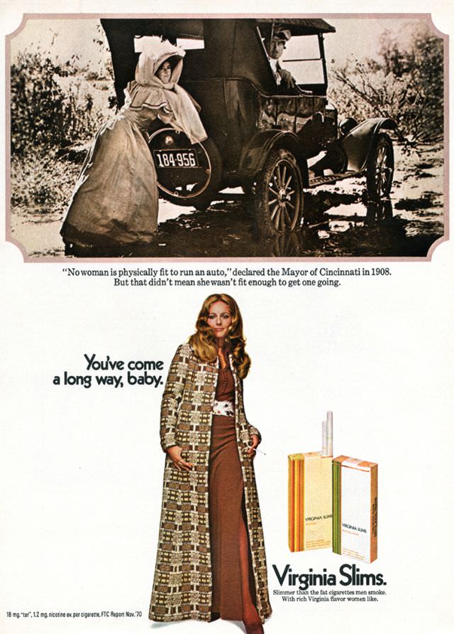 You’ve Come A Long Way, Baby: Vintage Virginia Slims Cigarette Ads from the Early 1970s