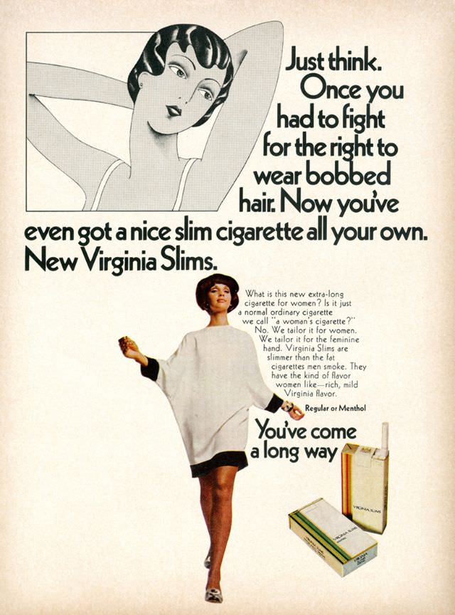 You’ve Come A Long Way, Baby: Vintage Virginia Slims Cigarette Ads from the Early 1970s