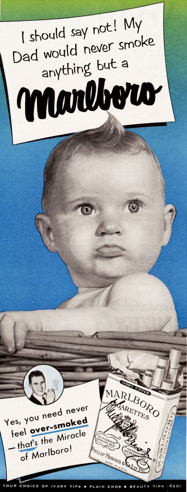 Ridiculous Vintage Cigarette Ads that Depict How Tobacco Companies Used Babies to Sell their Product