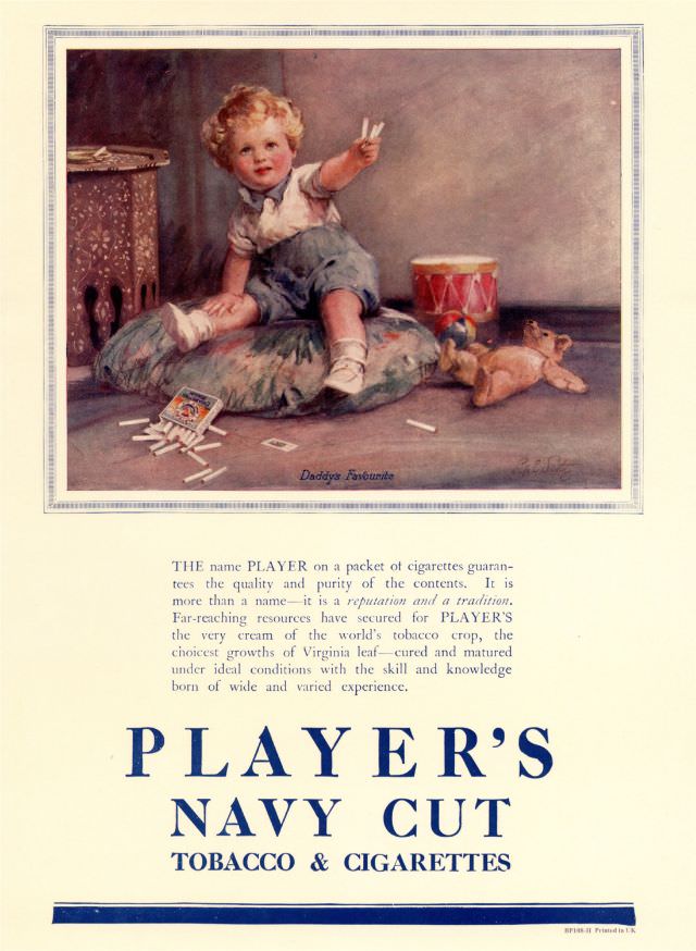 Ridiculous Vintage Cigarette Ads that Depict How Tobacco Companies Used Babies to Sell their Product