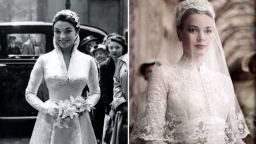 celebrities wedding dresses 1950s
