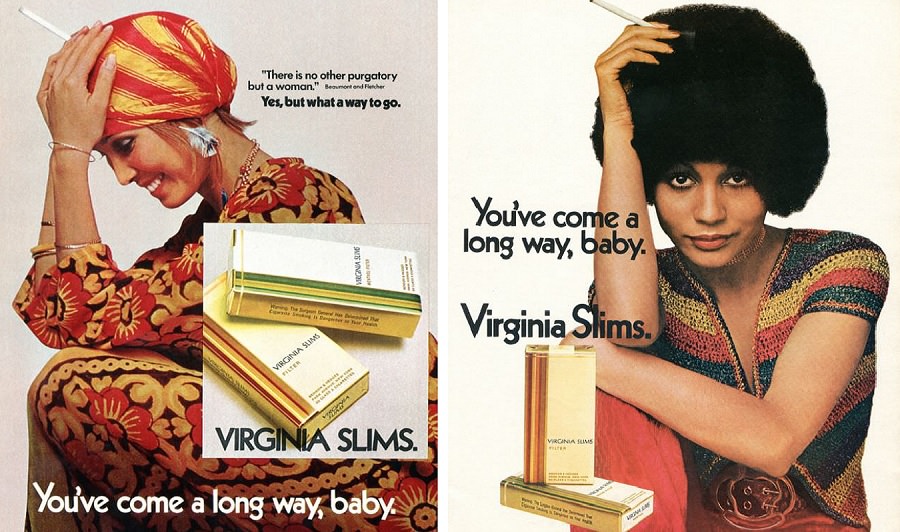 Virgin Slim Cigarette ads 1970s
