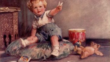 Babies in vintage cigarettes ads