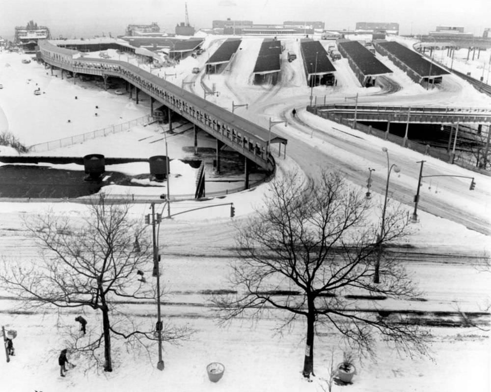 At noon on February 8, 1978, business at the St. George Ferry Terminal was hardly “as usual” thanks to Ol’ Man Winter.