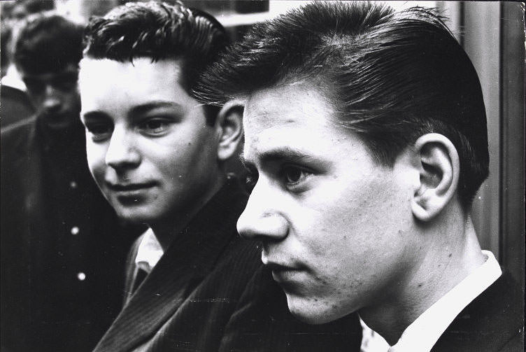 Two teenagers, Soho, October 14, 1959