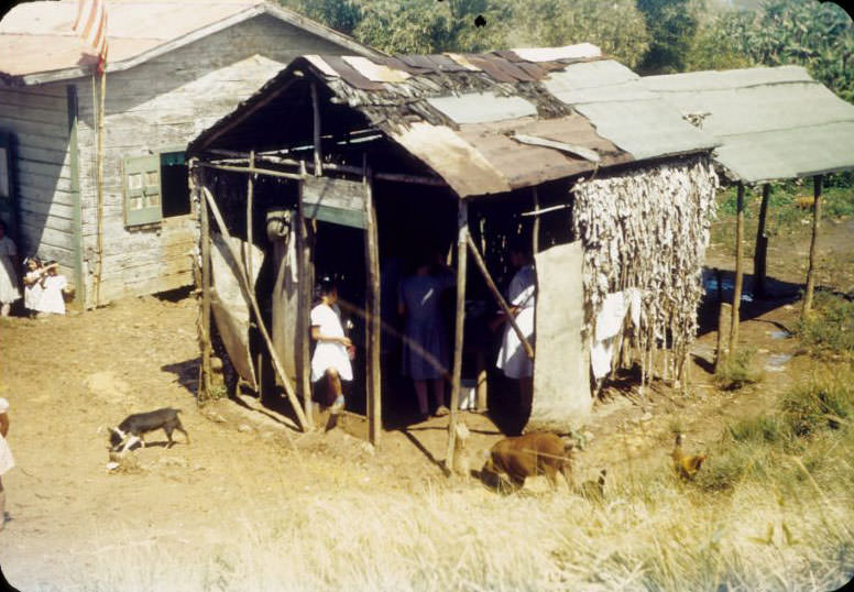 School lunch room at Pulguillas