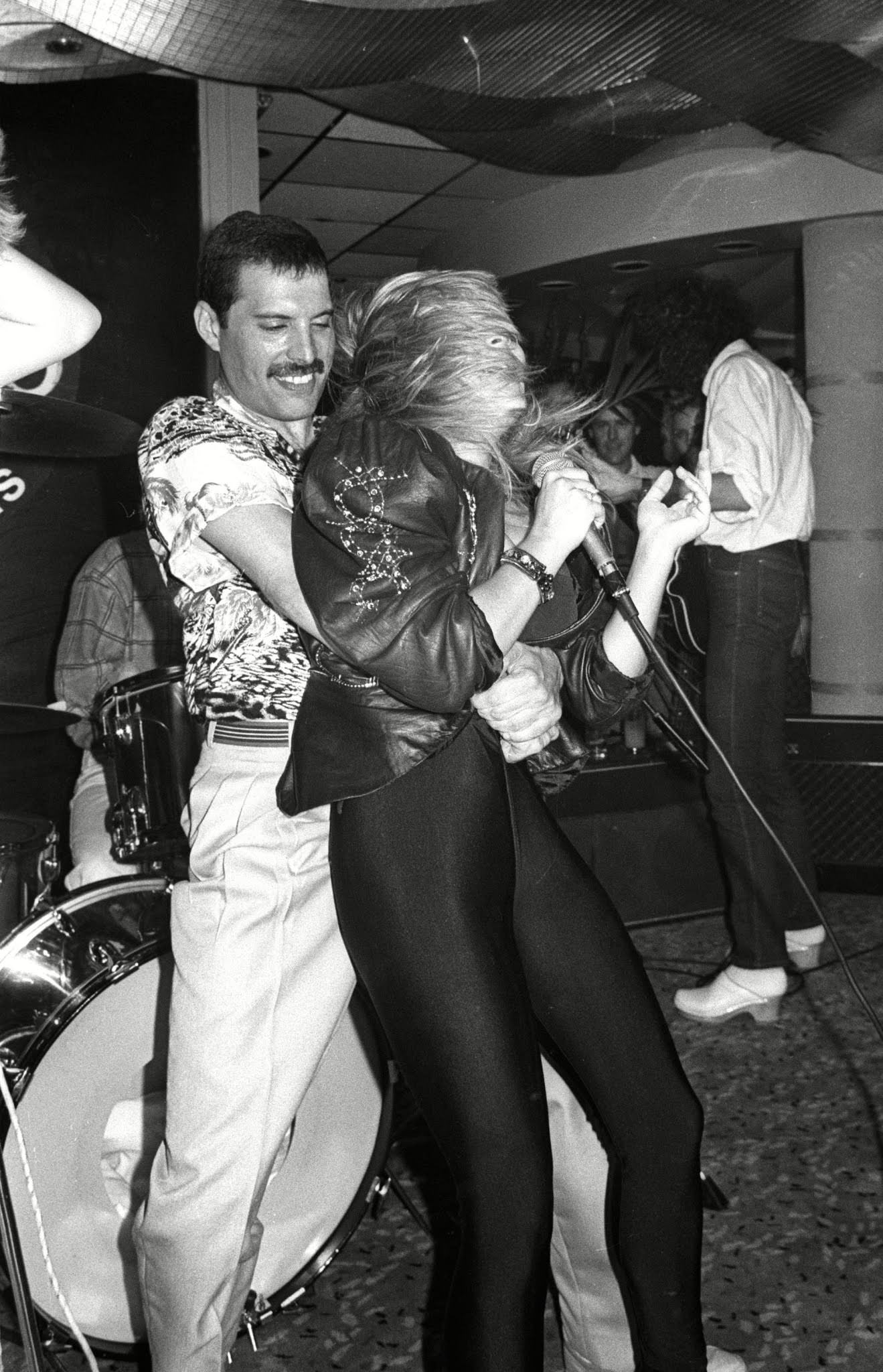 Freddie Mercury and Samantha Fox