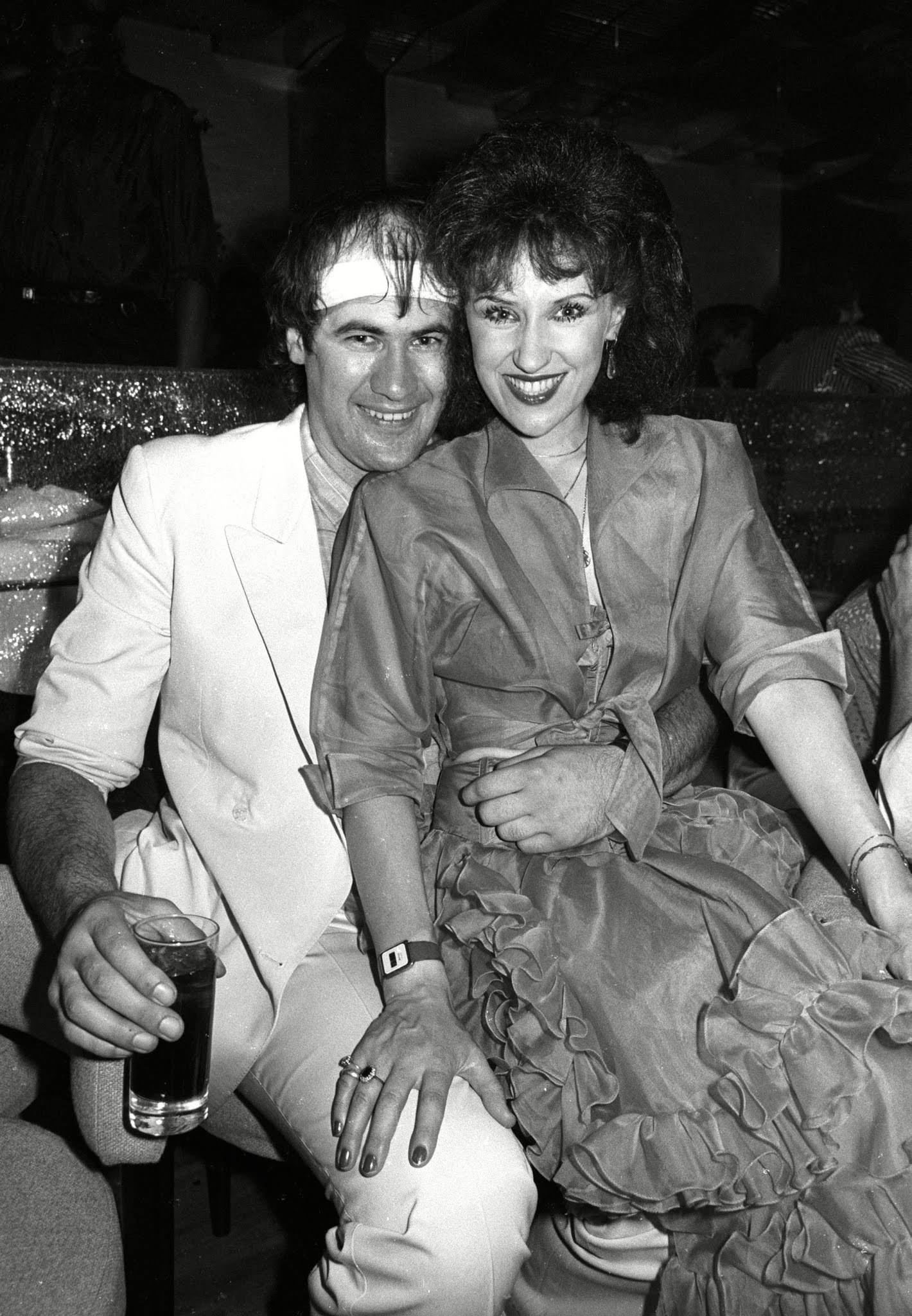 Anita Dobson and Fish (Derek William Dick), led singer with Merillion