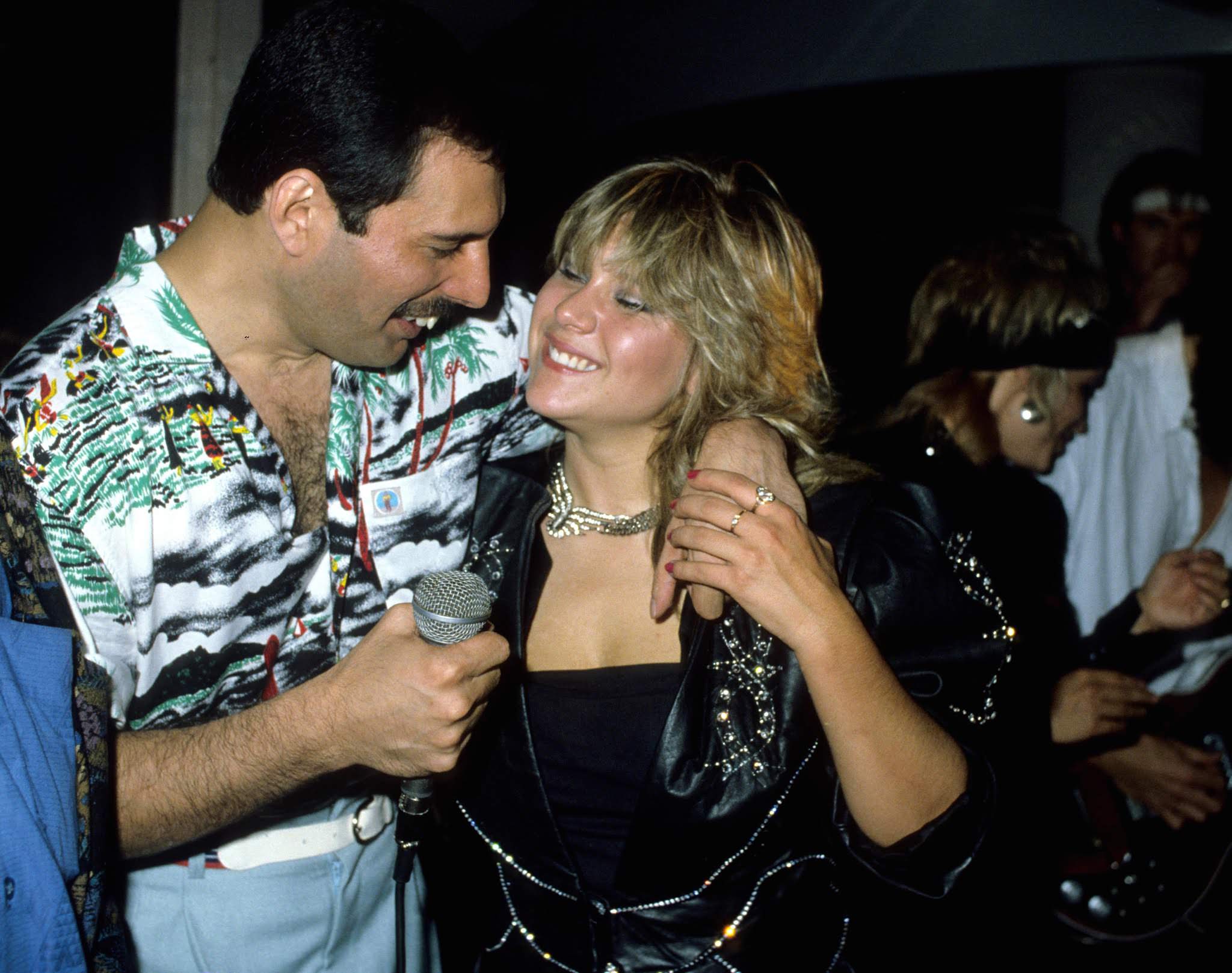 Freddie Mercury with Samantha Fox