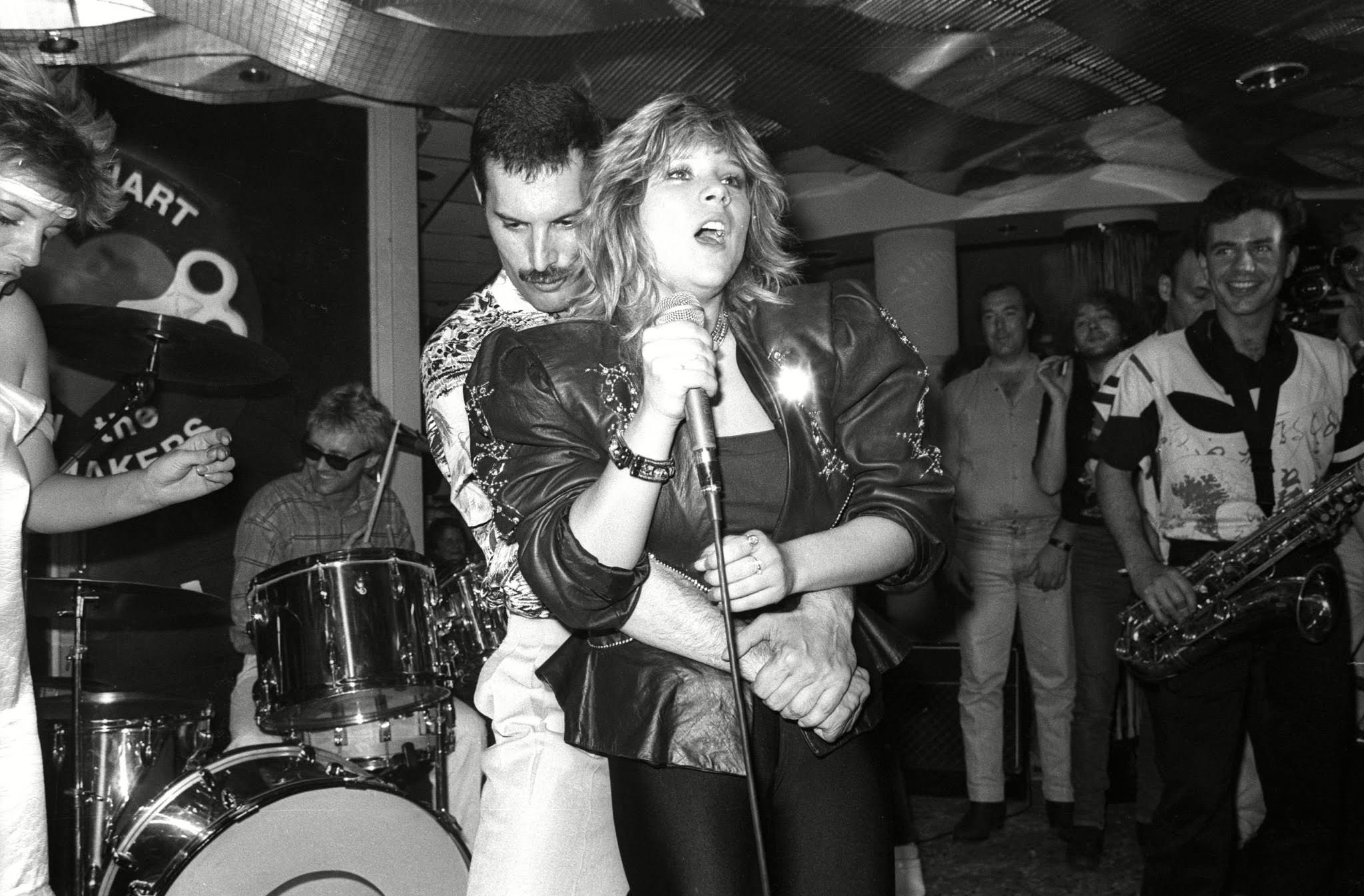 Freddie Mercury with Samantha Fox