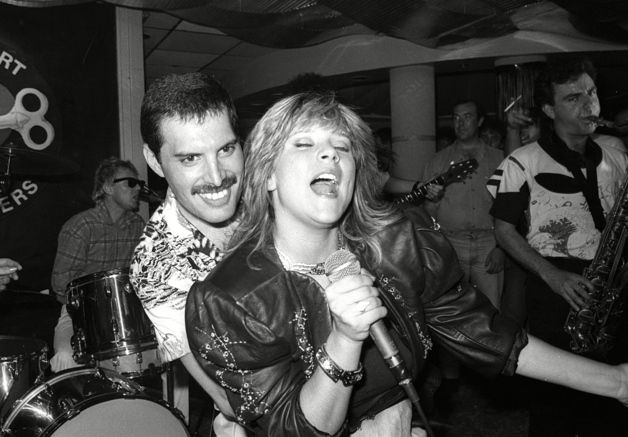 Freddie Mercury with Samantha Fox