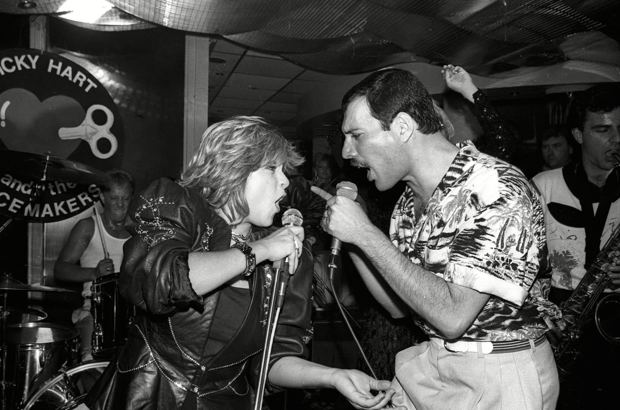 Freddie Mercury with Samantha Fox