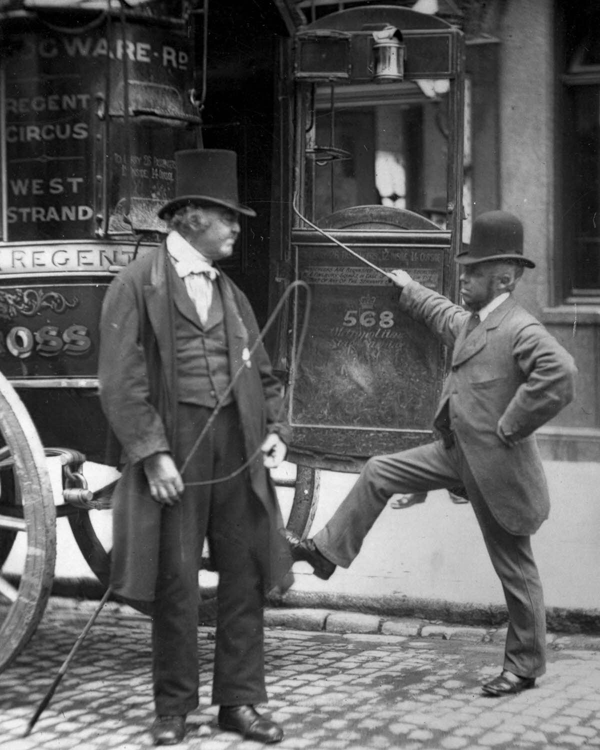 An omnibus driver, known as “Cast-Iron Billy.” 1877