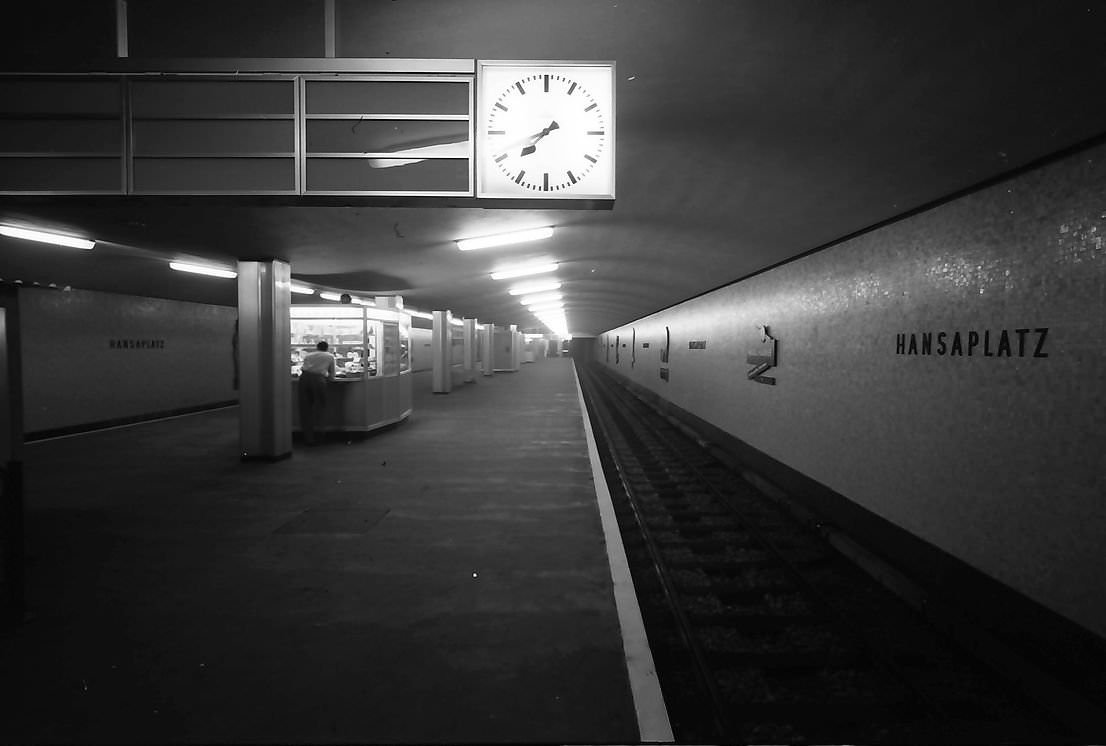 Berlin- Interbau, Hansaplatz underground station , 1957