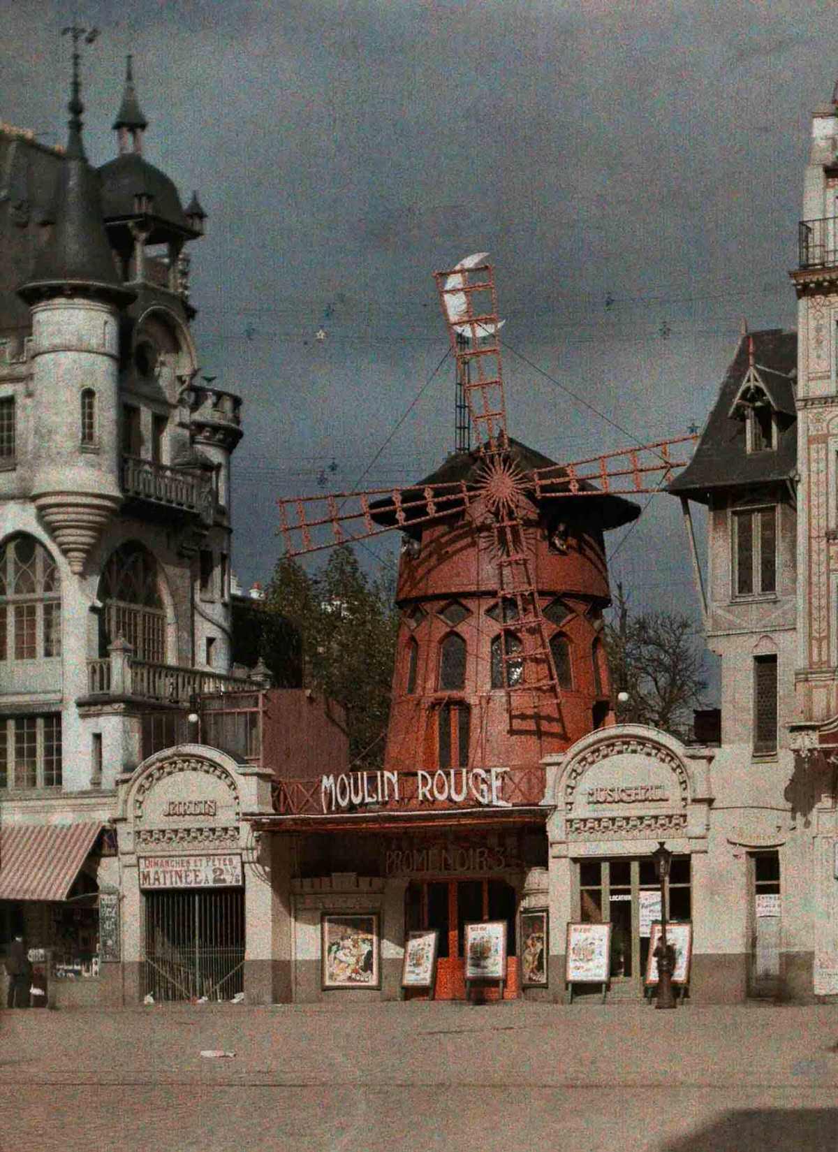 The Moulin Rouge nightclub at Montmarte.