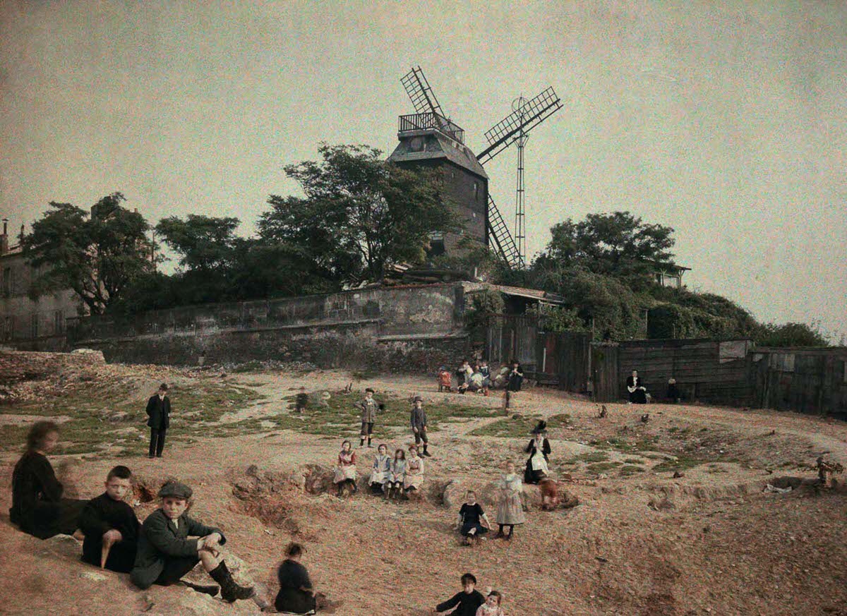 The Moulin de la Galette, or Mill of the Cake, at Montmartre.