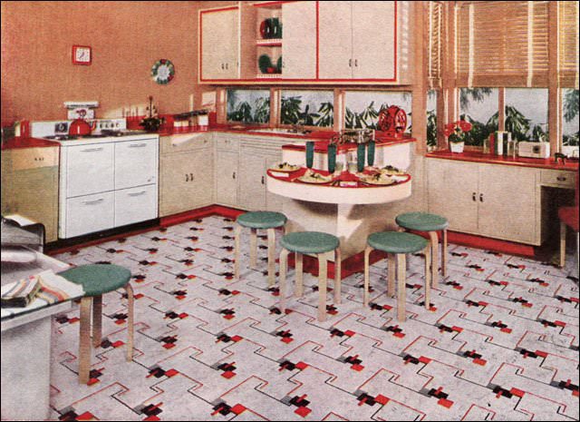 1941 Nairn Linoleum Kitchen