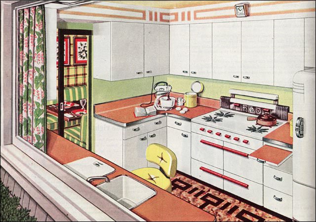 1945 Picture Window Kitchen