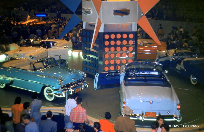 The GM Motorama - Cadillac, Chevrolet, Buick, Pontiac Convertibles - Chicago, 1954