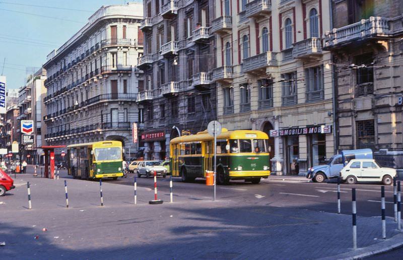 Trolleybuses on the street