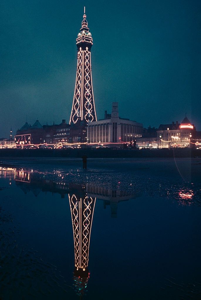 Blackpool Tower in Blackpool, 1952.
