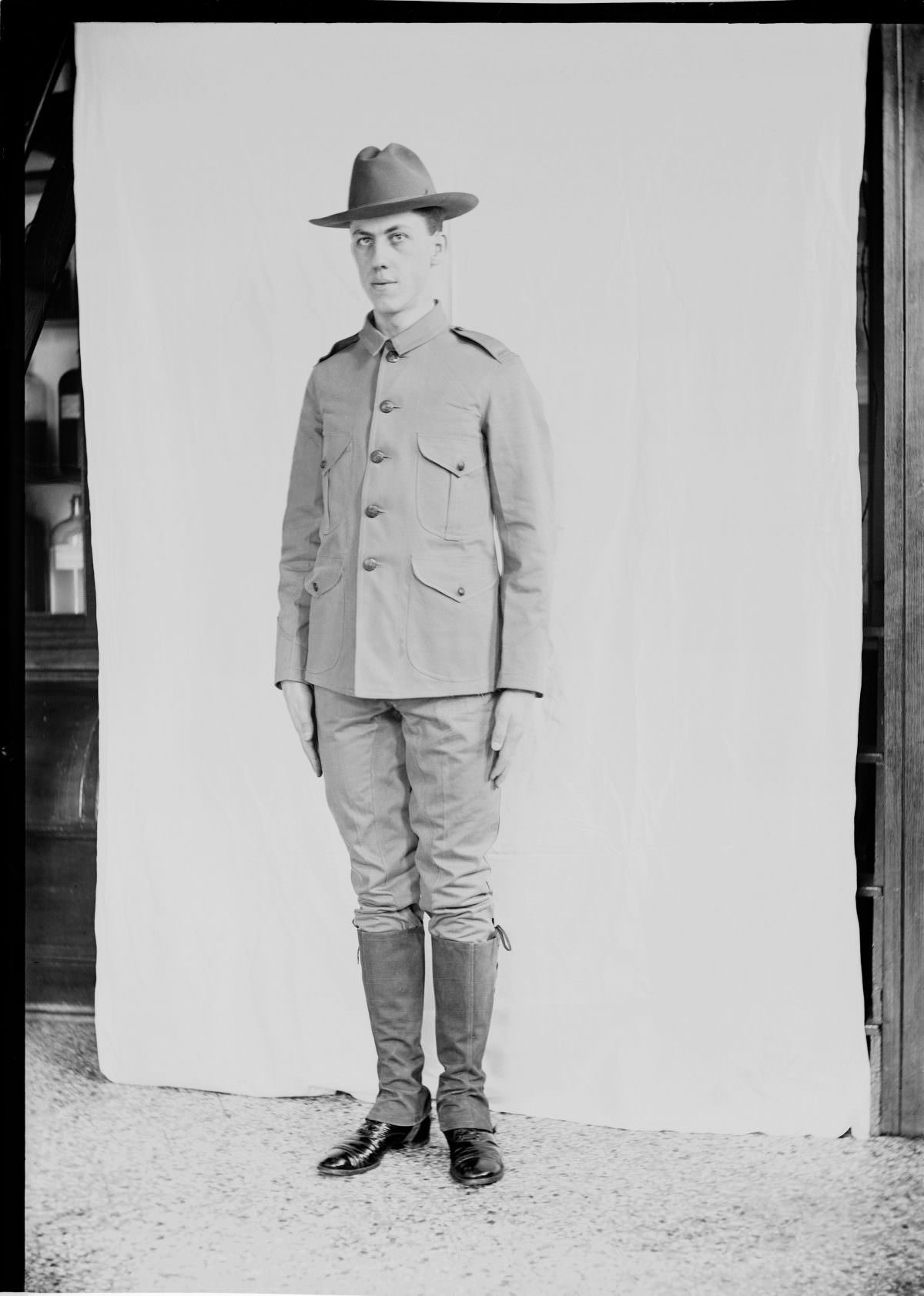 Portrait of George Silas Duntley in World War I Uniform