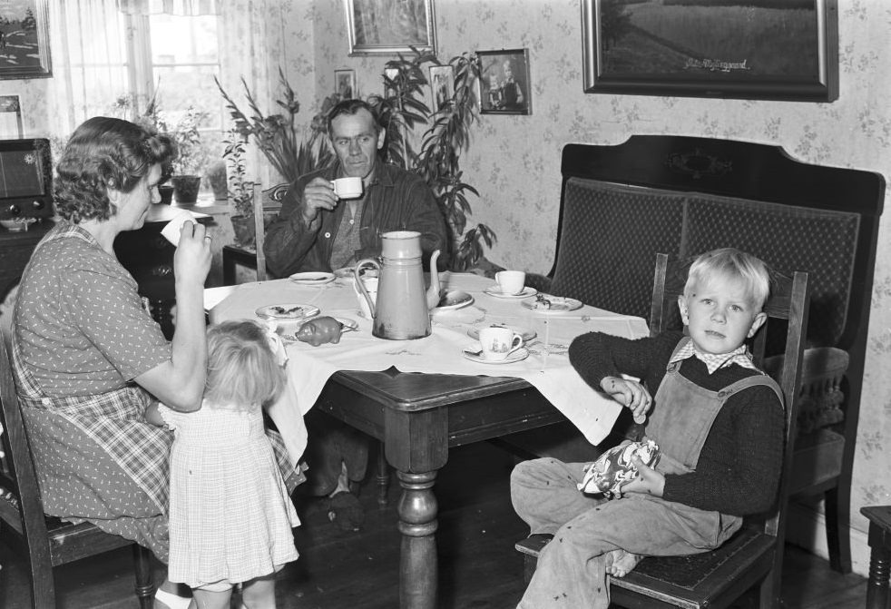 Family around the table