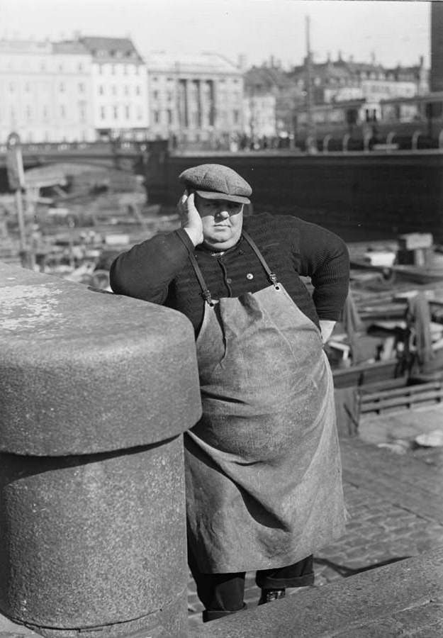 Fisherman at Gammel Strand in Copenhagen