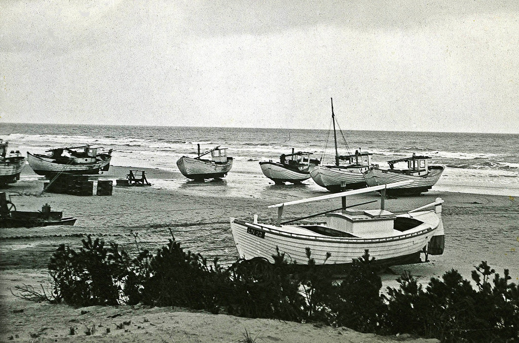 Ocean shore in Skagen, Denmark, 19370