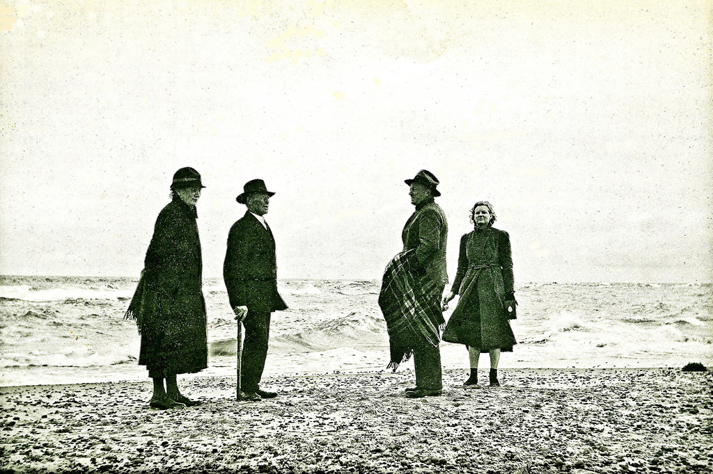 On the beach at Skagen, Denmark in 1937