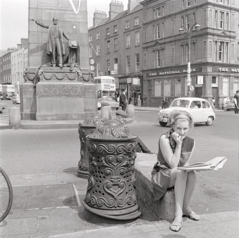 The Parnell Monument, Dublin, July 1969